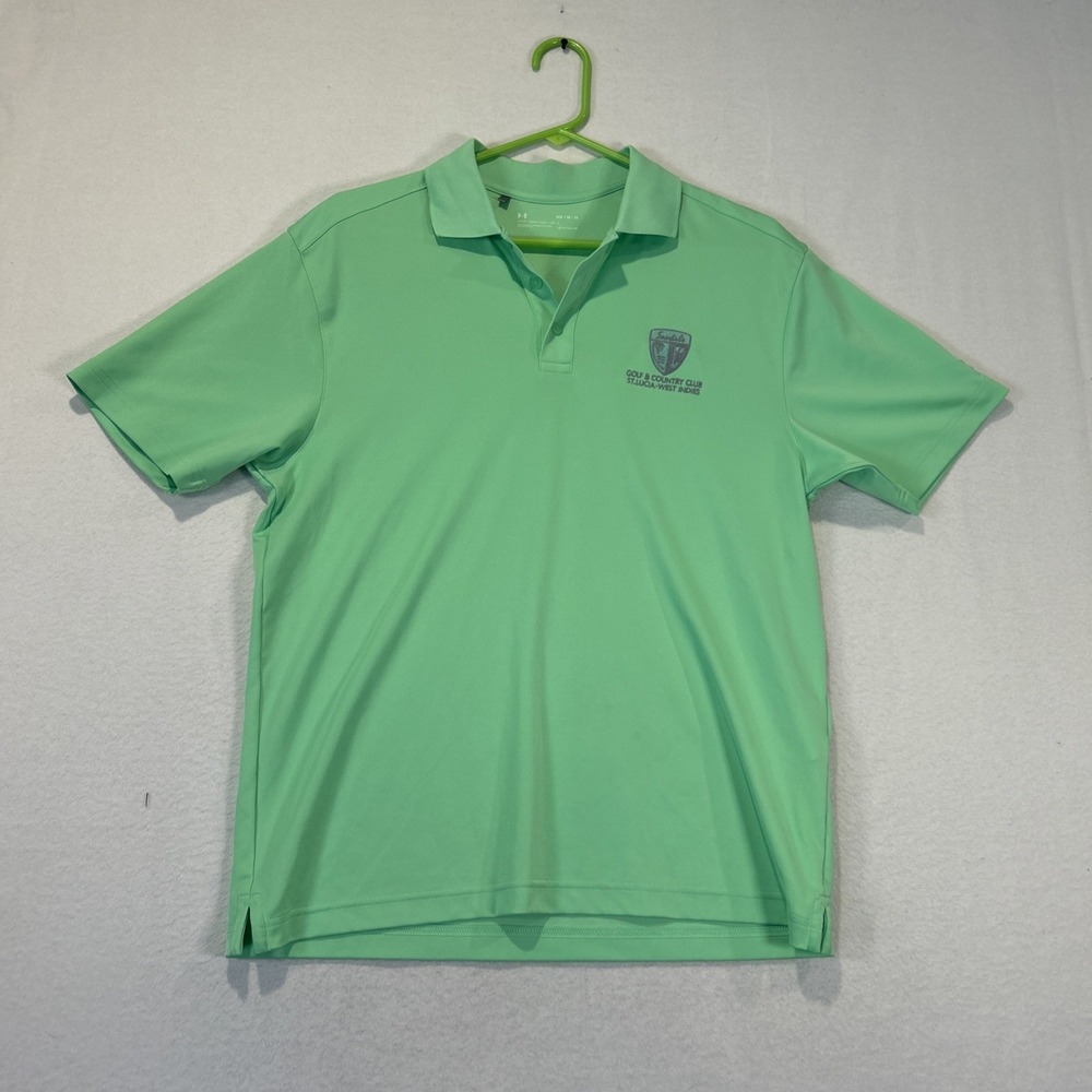 Under Armour Heatgear Mens Golf Polo Medium Green St. Lucia Sandals